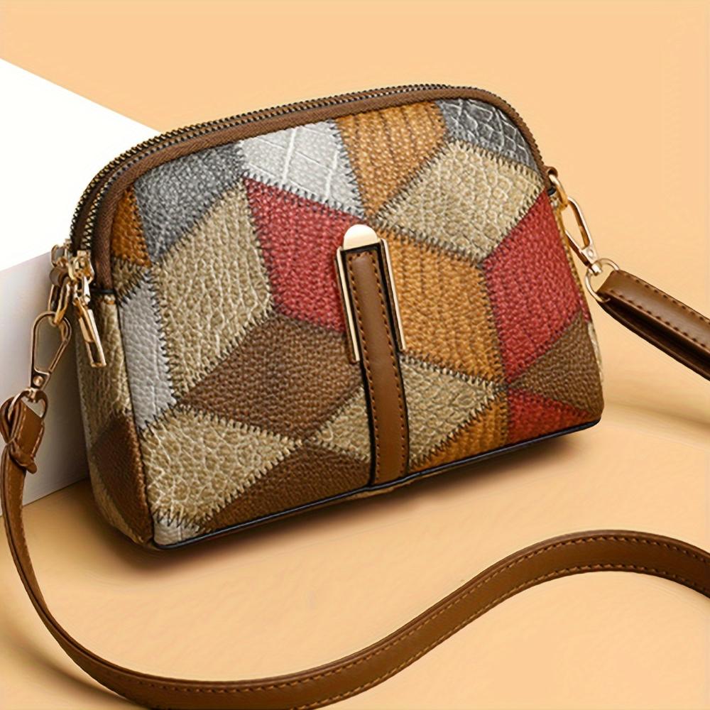 Luna | Mini crossbody taske i patchwork