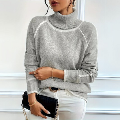 Aurora – Casual rullekrave sweater