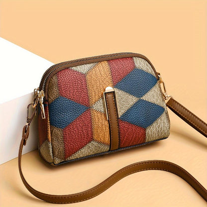 Luna | Mini crossbody taske i patchwork