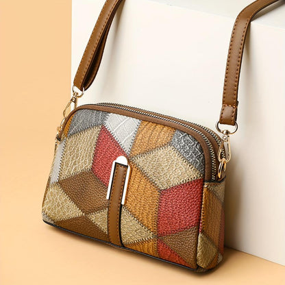 Luna | Mini crossbody taske i patchwork