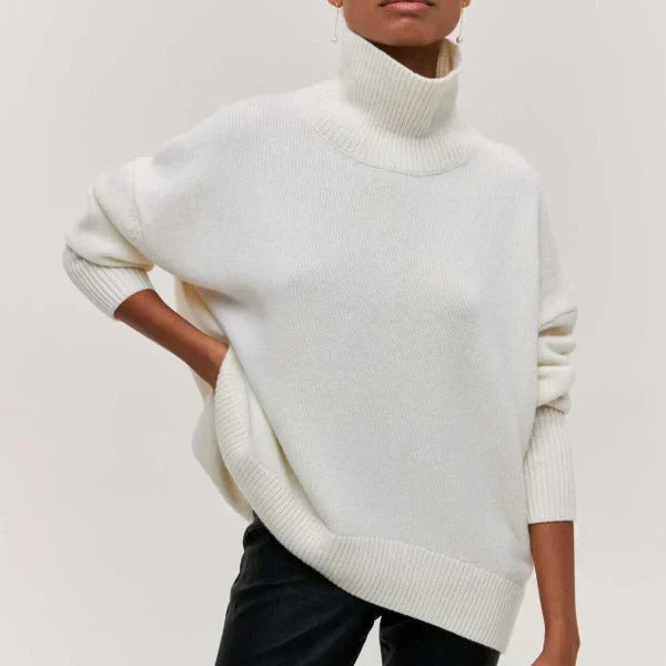 Amandine™ | Oversize Rullekrave Sweater