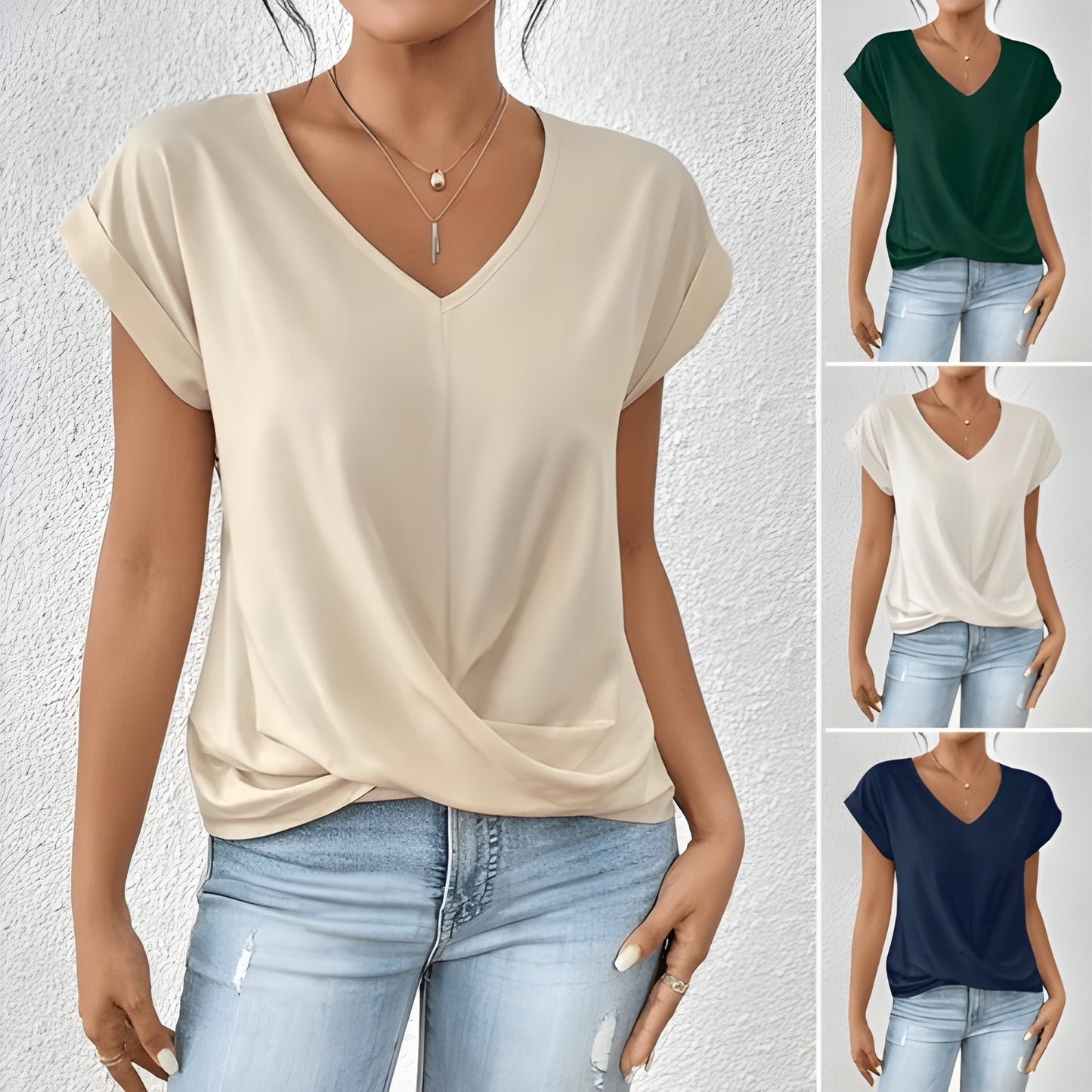 Ziva™ | Casual T-shirt med V-hals