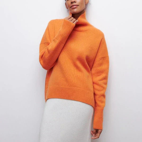 Amandine™ | Oversize Rullekrave Sweater