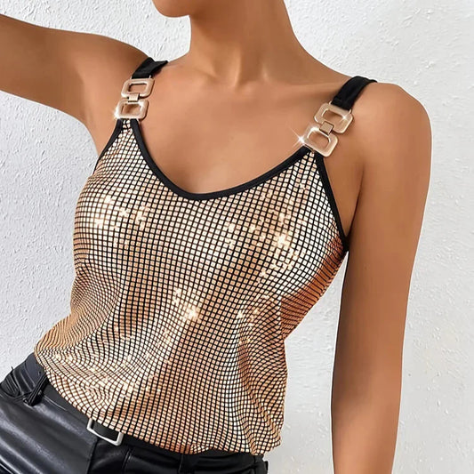 Sequined Tank Top