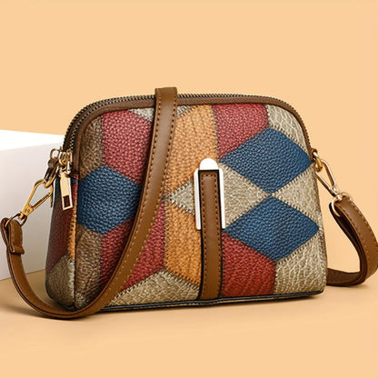 Luna | Mini crossbody taske i patchwork