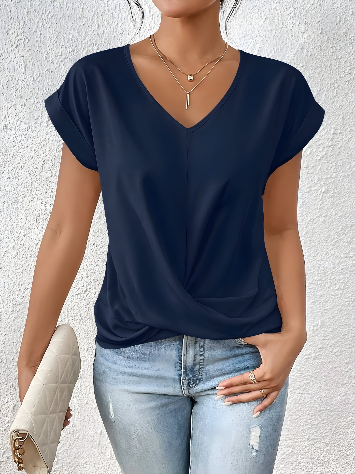 Ziva™ | Casual T-shirt med V-hals