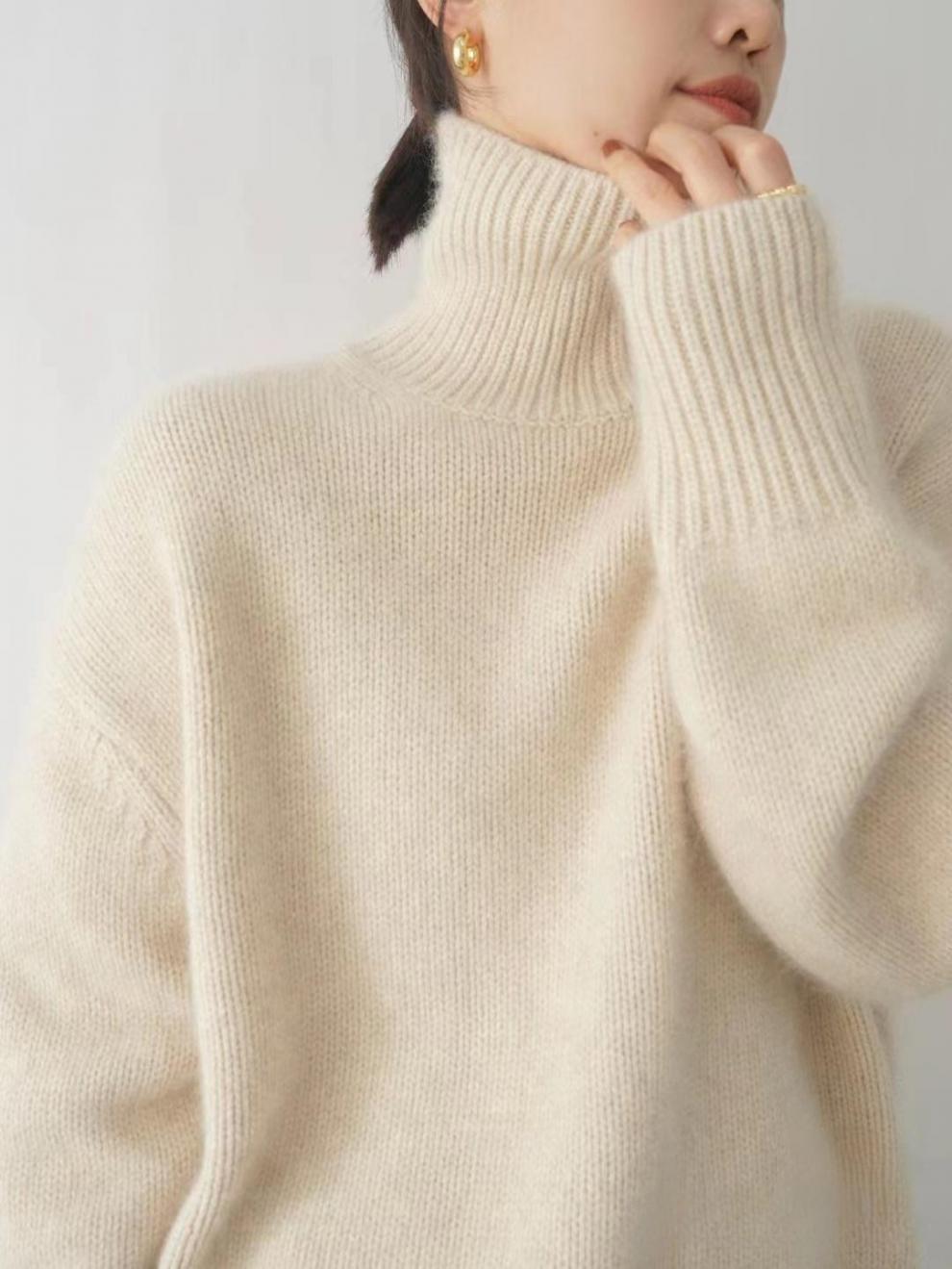 Lara™ | Cashmere Rullekravetrøje