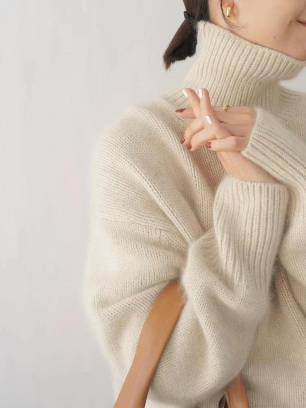 Lara™ | Cashmere Rullekravetrøje