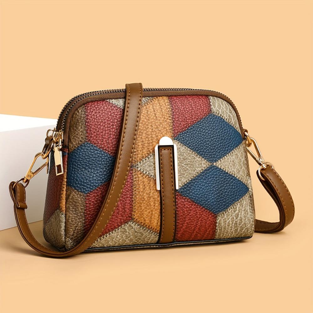 Luna | Mini crossbody taske i patchwork